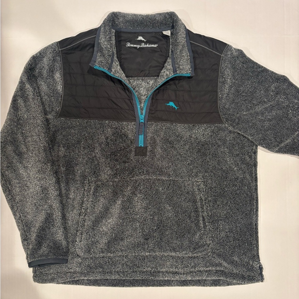 Tommy Bahama Pullover Jacket Mens Cascade Cozy Half Zip Fleece Size XL